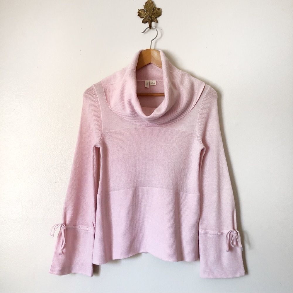 Anthropologie Moth Pink turtleneck sweater XS